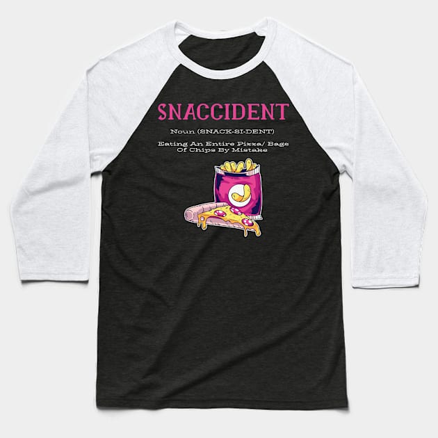 Snaccident Baseball T-Shirt by madeinchorley